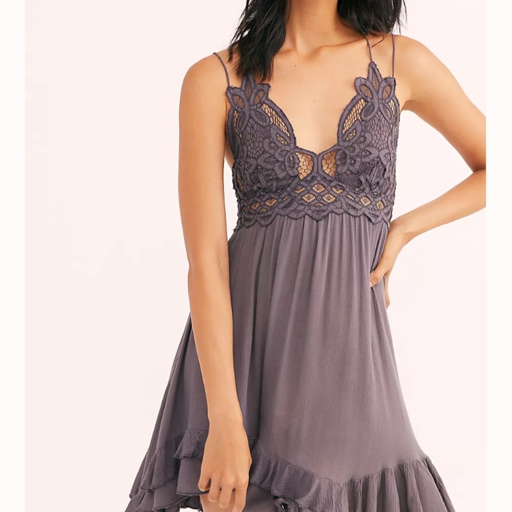 Free people Adella mini slip dress